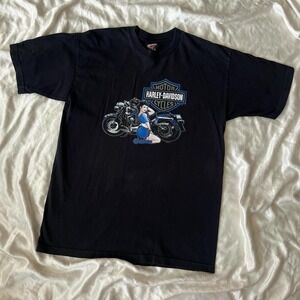 Vintage Y2K Harley Davidson Tshirt XL Smokey Mountain Maryville Gatlinburg TN